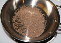 perilla seeds toasting